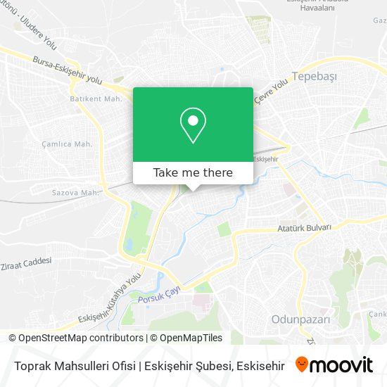 Toprak Mahsulleri Ofisi | Eskişehir Şubesi map