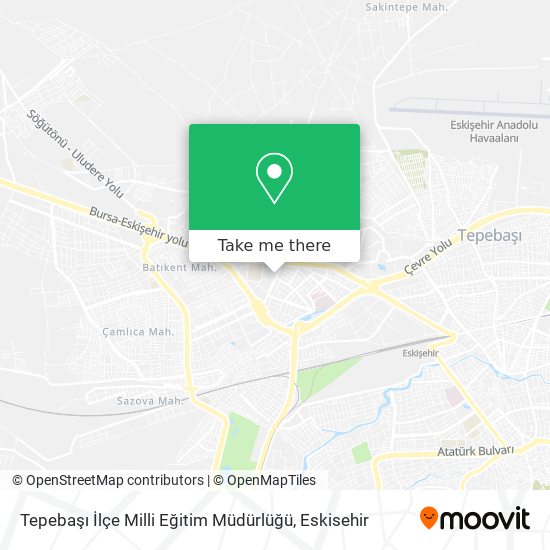 Tepebaşı İlçe Milli Eğitim Müdürlüğü map