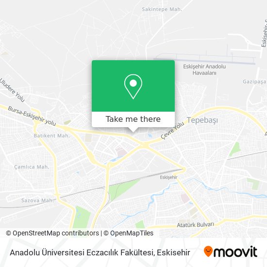 Anadolu Üniversitesi Eczacılık Fakültesi map