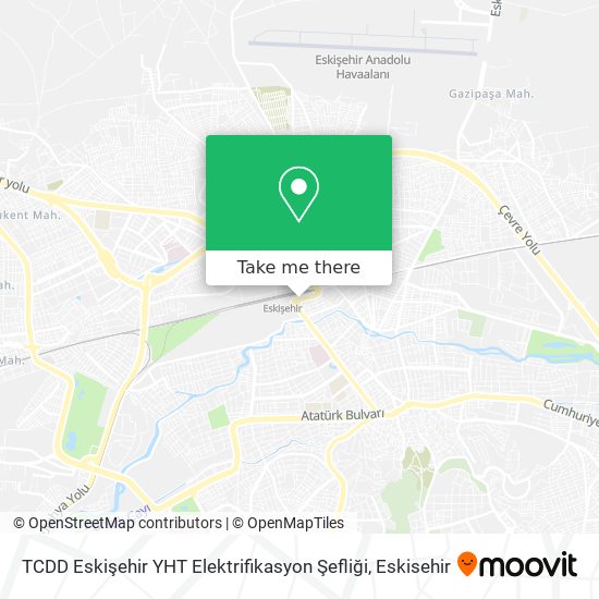 TCDD Eskişehir YHT Elektrifikasyon Şefliği map