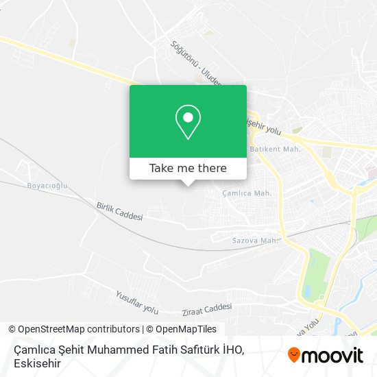 Çamlıca Şehit Muhammed Fatih Safitürk İHO map
