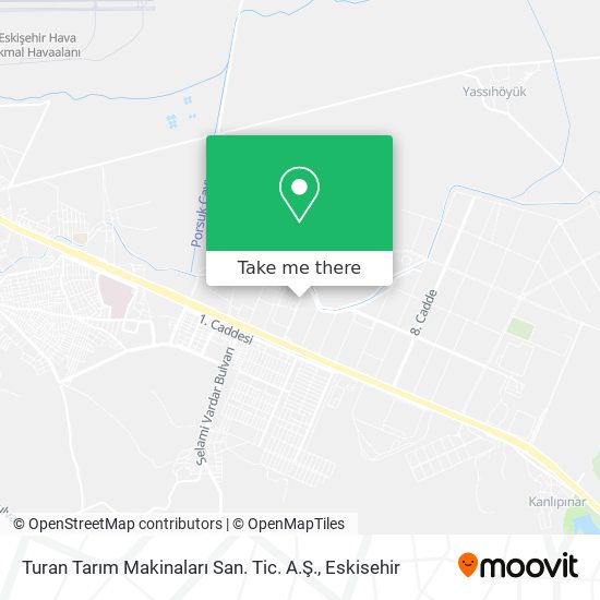 Turan Tarım Makinaları San. Tic. A.Ş. map