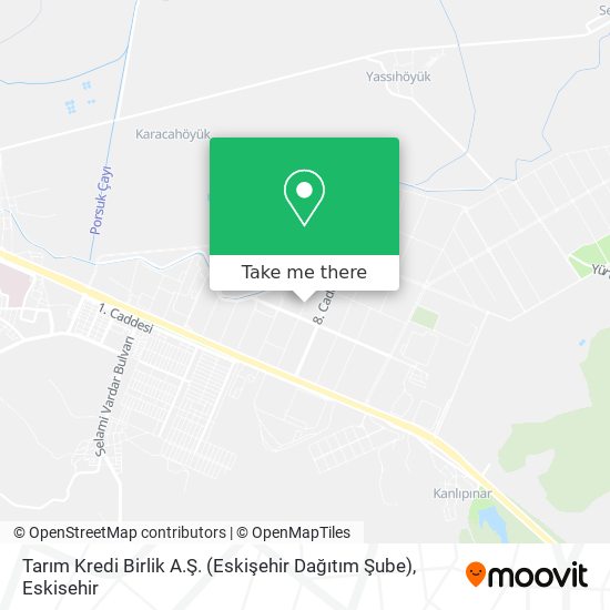 Tarım Kredi Birlik A.Ş. (Eskişehir Dağıtım Şube) map