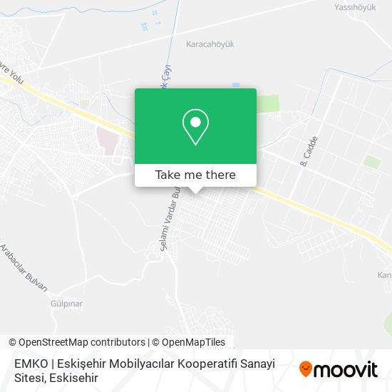 EMKO | Eskişehir Mobilyacılar Kooperatifi Sanayi Sitesi map