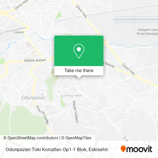Odunpazarı Toki Konutları Op1-1 Blok map