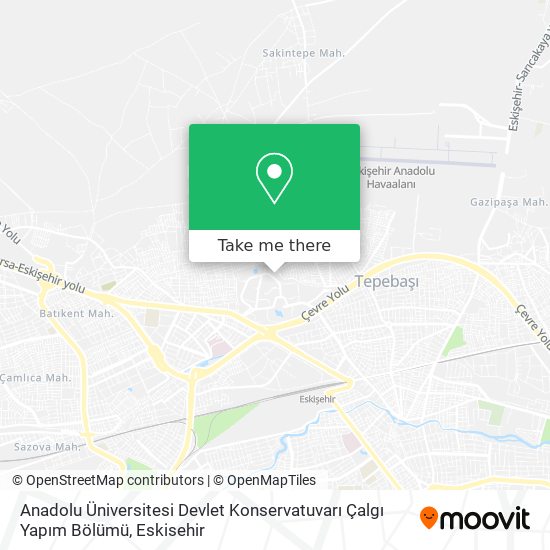 Anadolu Üniversitesi Devlet Konservatuvarı Çalgı Yapım Bölümü map