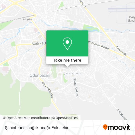 Şahintepesi sağlık ocağı map