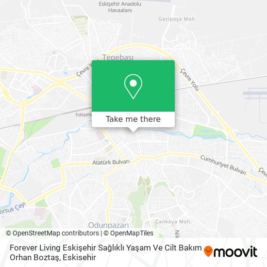 Forever Living Eskişehir Sağlıklı Yaşam Ve Cilt Bakım Orhan Boztaş map