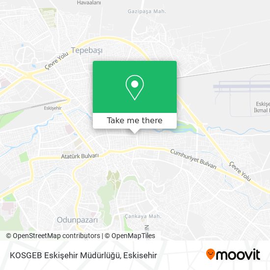 KOSGEB Eskişehir Müdürlüğü map