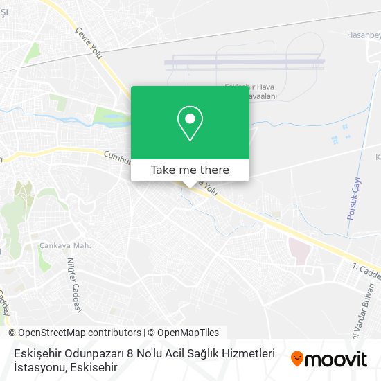 Eskişehir Odunpazarı 8 No'lu Acil Sağlık Hizmetleri İstasyonu map