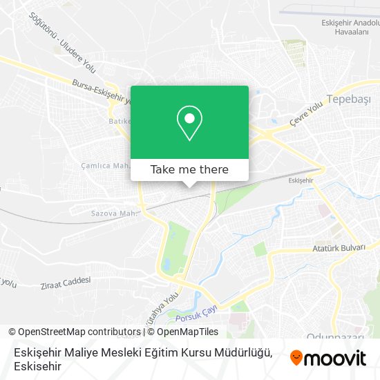 Eskişehir Maliye Mesleki Eğitim Kursu Müdürlüğü map