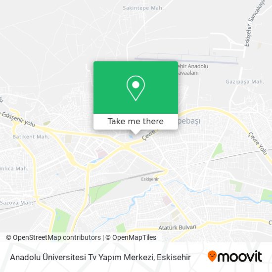 Anadolu Üniversitesi Tv Yapım Merkezi map
