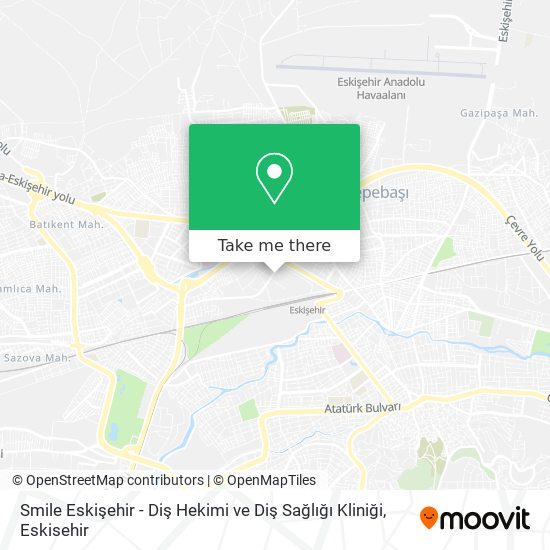 Smile Eskişehir - Diş Hekimi ve Diş Sağlığı Kliniği map