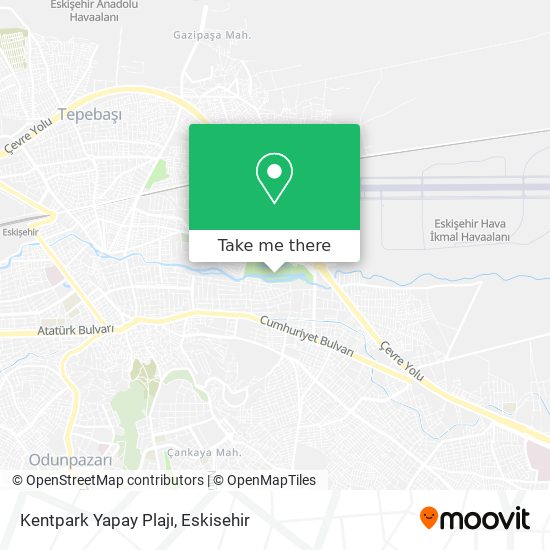 Kentpark Yapay Plajı map