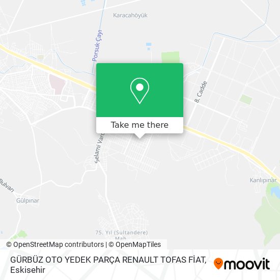 GÜRBÜZ OTO YEDEK PARÇA RENAULT TOFAS FİAT map