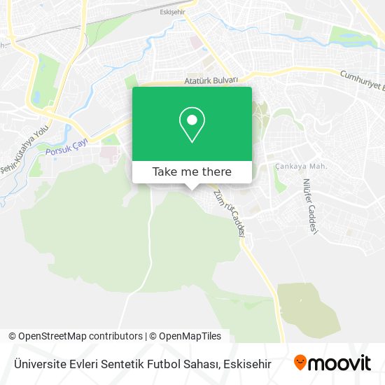 Üniversite Evleri Sentetik Futbol Sahası map