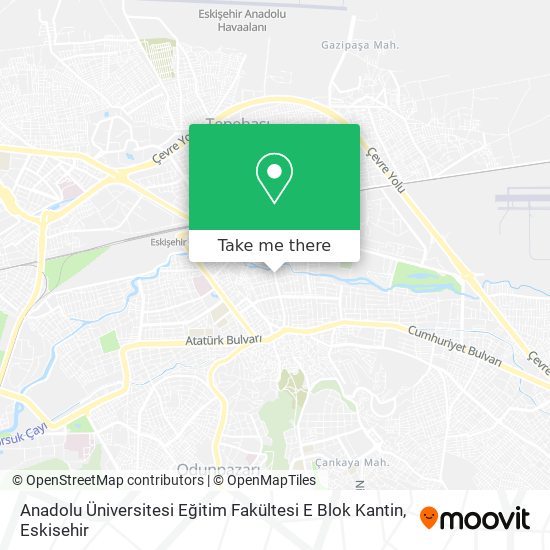Anadolu Üniversitesi Eğitim Fakültesi E Blok Kantin map