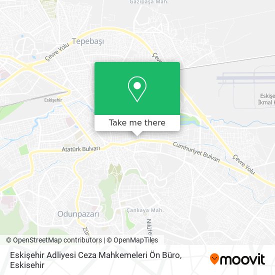 Eskişehir Adliyesi Ceza Mahkemeleri Ön Büro map