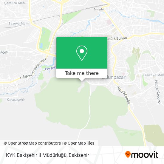 KYK Eskişehir İl Müdürlüğü map