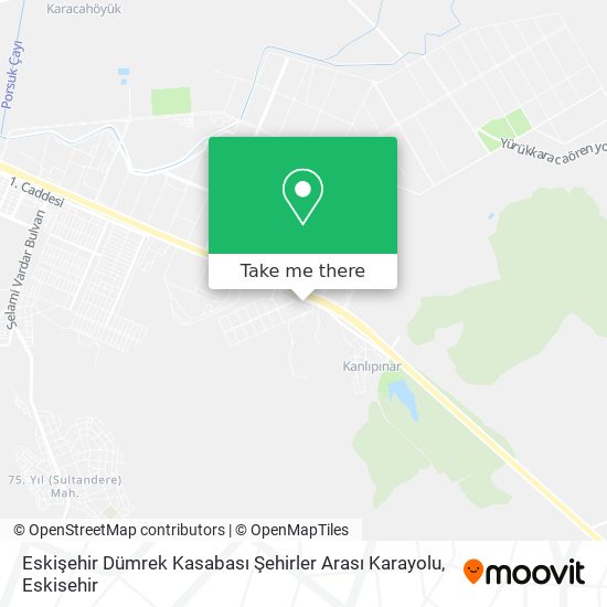 Eskişehir Dümrek Kasabası Şehirler Arası Karayolu map