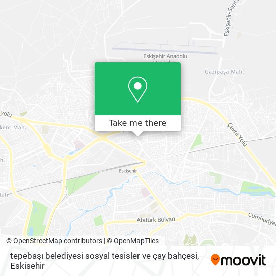 tepebaşı belediyesi sosyal tesisler ve çay bahçesi map