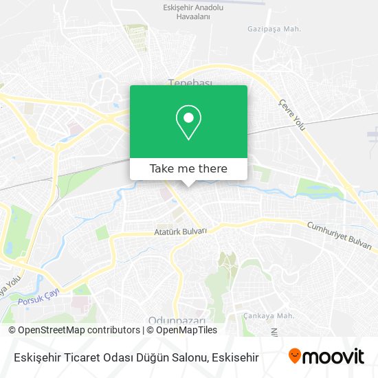 Eskişehir Ticaret Odası Düğün Salonu map