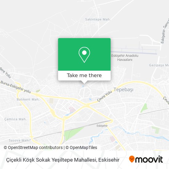 Çiçekli Köşk Sokak Yeşiltepe Mahallesi map