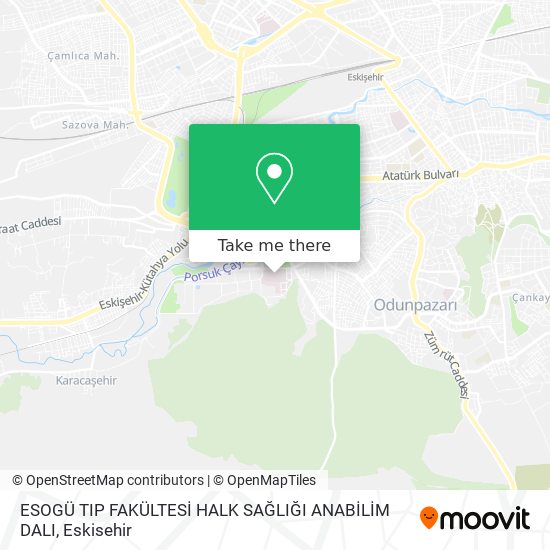 ESOGÜ TIP FAKÜLTESİ HALK SAĞLIĞI ANABİLİM DALI map