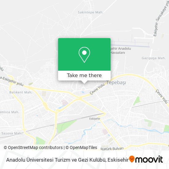 Anadolu Üniversitesi Turizm ve Gezi Kulübü map