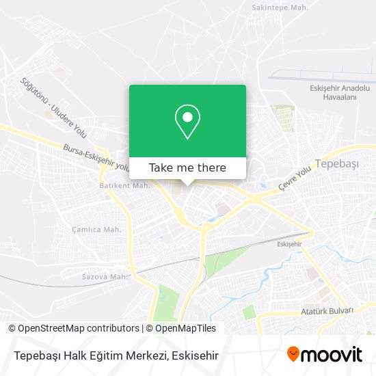 Tepebaşı Halk Eğitim Merkezi map