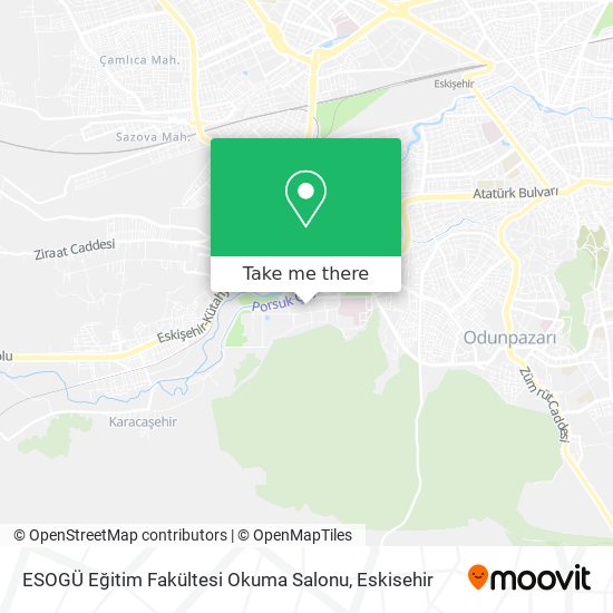 ESOGÜ Eğitim Fakültesi Okuma Salonu map