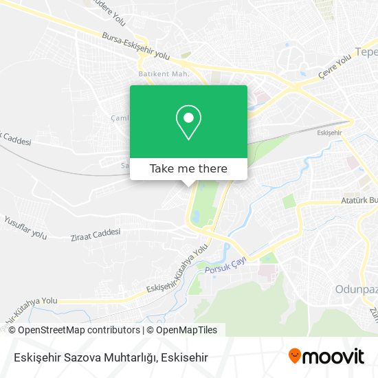 Eskişehir Sazova Muhtarlığı map