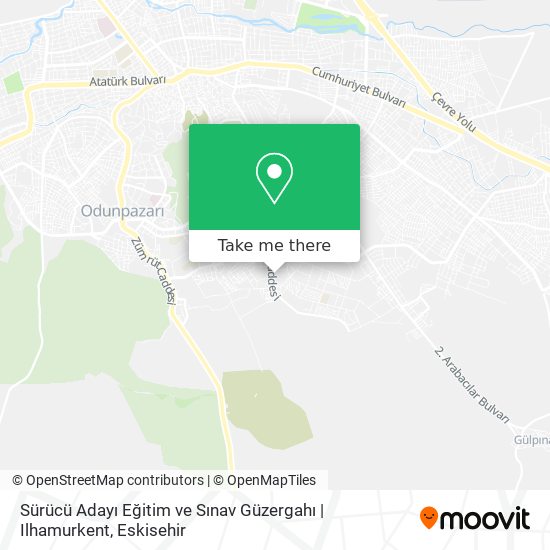 Sürücü Adayı Eğitim ve Sınav Güzergahı | Ilhamurkent map