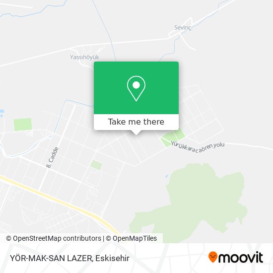 YÖR-MAK-SAN LAZER map