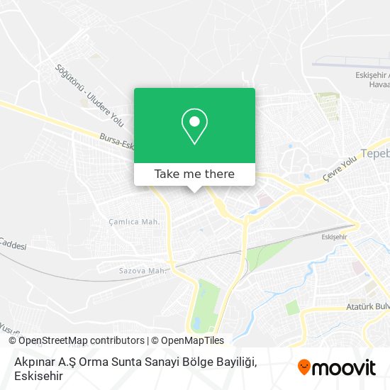 Akpınar A.Ş Orma Sunta Sanayi Bölge Bayiliği map