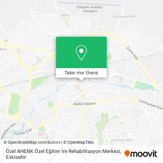 Özel AHENK Özel Eğitim Ve Rehabilitasyon Merkezi map
