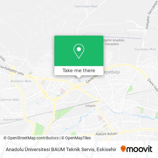 Anadolu Üniversitesi BAUM Teknik Servis map