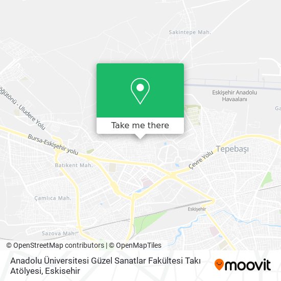 Anadolu Üniversitesi Güzel Sanatlar Fakültesi Takı Atölyesi map