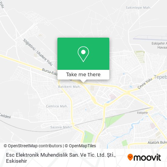 Esc Elektroni̇k Muhendislik San. Ve Ti̇c. Ltd. Şti̇. map