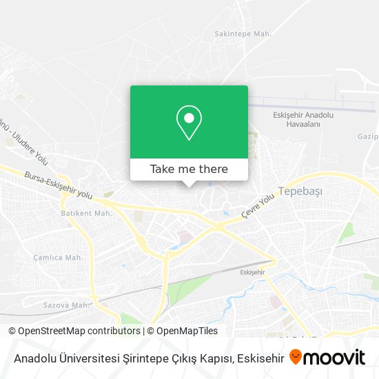 Anadolu Üniversitesi Şirintepe Çıkış Kapısı map