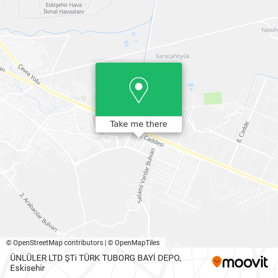 ÜNLÜLER LTD ŞTi TÜRK TUBORG BAYİ DEPO map