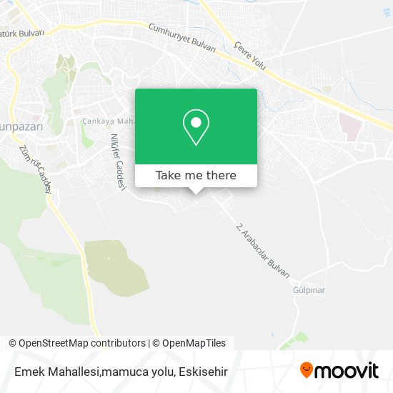 Emek Mahallesi,mamuca yolu map