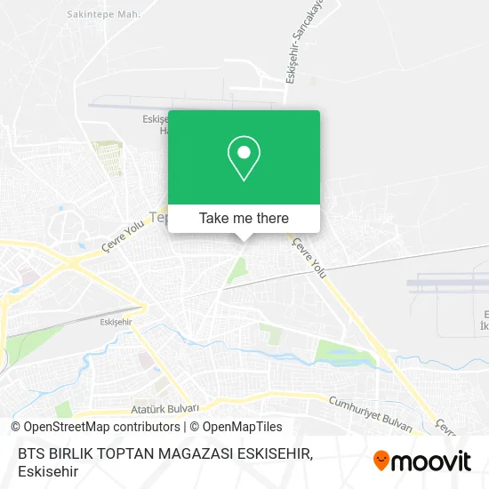 BTS BIRLIK TOPTAN MAGAZASI ESKISEHIR map