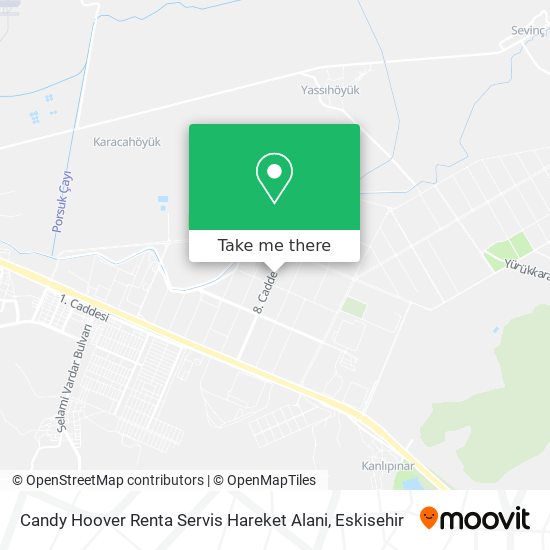 Candy Hoover Renta Servis Hareket Alani map