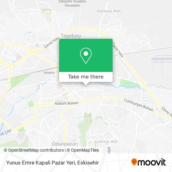 Yunus Emre Kapali Pazar Yeri map