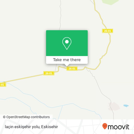 laçin eskişehir yolu map