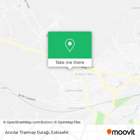 Arıcılar Tramvay Durağı map