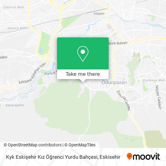 Kyk Eskişehir Kız Öğrenci Yurdu Bahçesi map