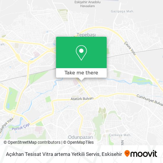 Açıkhan Tesisat Vitra artema Yetkili Servis map