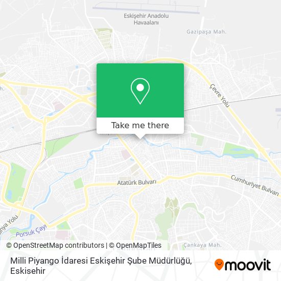 Milli Piyango İdaresi Eskişehir Şube Müdürlüğü map